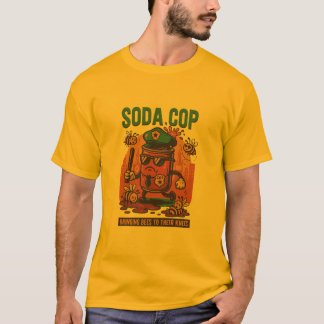 Fizz Force Soda Cop T-Shirt – Funny Retro