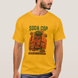 Fizz Force Soda Cop T-Shirt – Grappig Retro