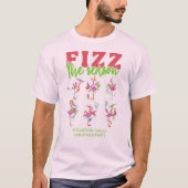 Fizz het seizoen Merry Flamingo P Mele Kalikimaka T-shirt (Voorkant)