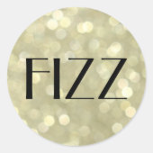 FIZZ op Champagne Bubbles Sticker (Voorkant)