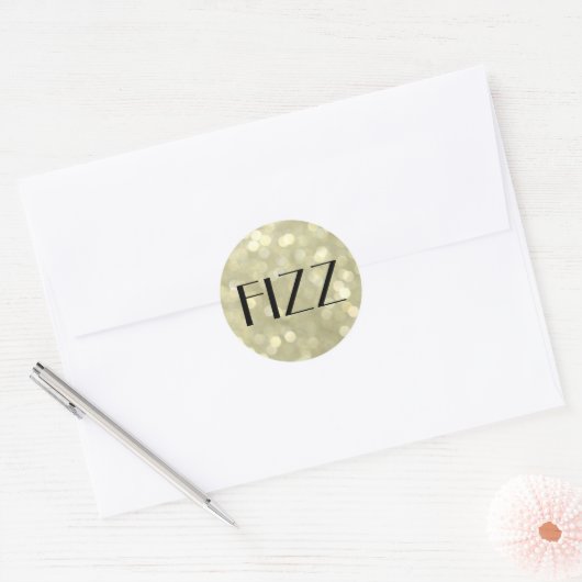 FIZZ op Champagne Bubbles Sticker (Envelop)