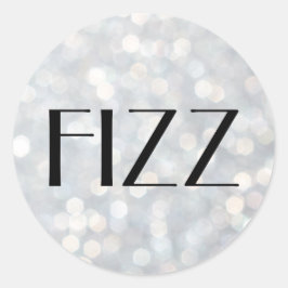 FIZZ op Silver Champagne Bubbles Sticker