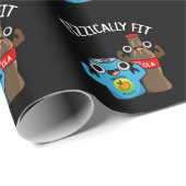 Fizzic Fit Funny Fizzy Cola Pun Dark BG Cadeaupapier (Rol Hoek)