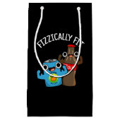 Fizzic Fit Funny Fizzy Cola Pun Dark BG Klein Cadeauzakje (Voorkant)