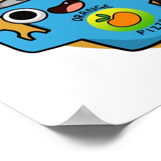 Fizzic Fit Funny Fizzy Cola Pun Poster (Hoek)