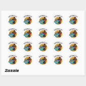 Fizzic Fit Funny Fizzy Cola Pun Ronde Sticker (Vel)