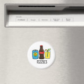 Fizzics Funny Fizzy Cola Drink Pun Magneet (Insitu (Vaatwasser))