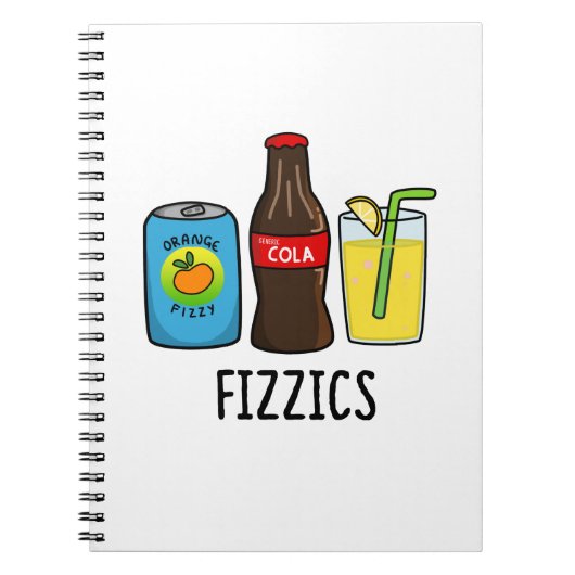 Fizzics Grappige Priklimonade Dranken Grappenmaker Notitieboek (Voorkant)