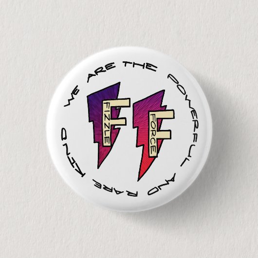 Fizzle Force Logo Ronde Button 3,2 Cm (Voorkant)
