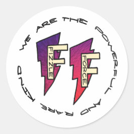 Fizzle Force Logo Ronde Sticker