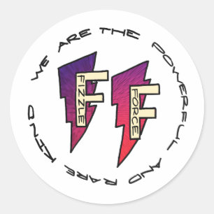 Fizzle Force Logo Ronde Sticker