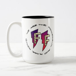 Fizzle Force Logo Tweekleurige Koffiemok