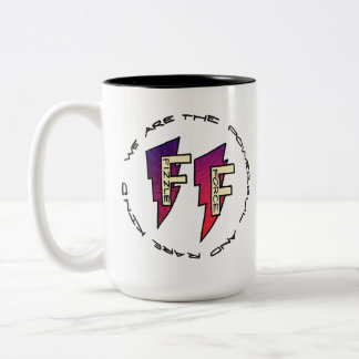 Fizzle Force Logo Tweekleurige Koffiemok