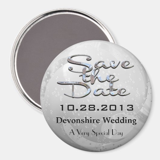 Fizzle Fun De datummagneet opslaan Magneet (Voorkant / Achterkant)