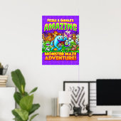 Fizzle & Giggle's Amazing Monster Maze Adventure! Poster (Thuiskantoor)