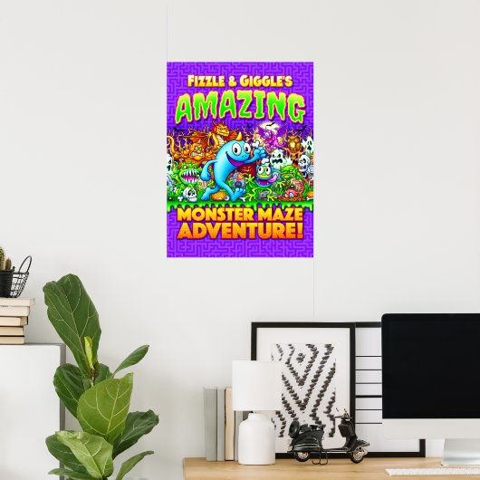 Fizzle & Giggle's Amazing Monster Maze Adventure! Poster (Thuiskantoor)