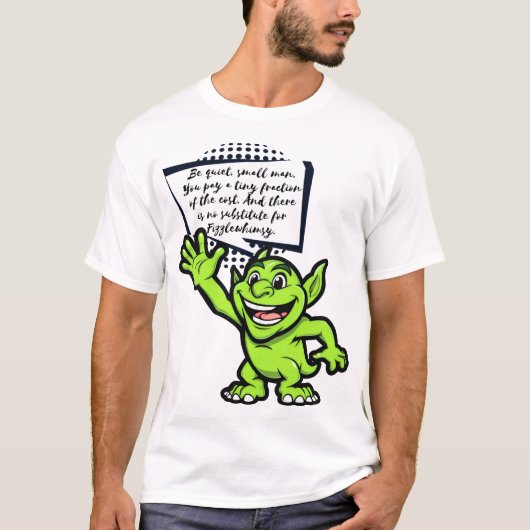 Fizzlewhimsy regeert als de groene kabouter t-shirt (Voorkant)