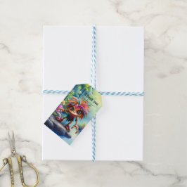 Fizzwiggle de Regenboog Schelmenstreek Sprite. Cadeaulabel