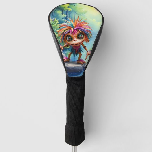Fizzwiggle de Regenboog Schelmenstreek Sprite. Golfheadcover (Voorkant)