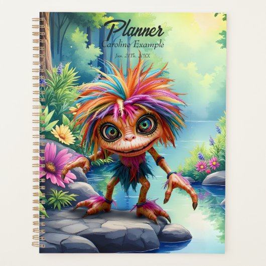 Fizzwiggle de Regenboog Schelmenstreek Sprite.  Planner (Voorkant)