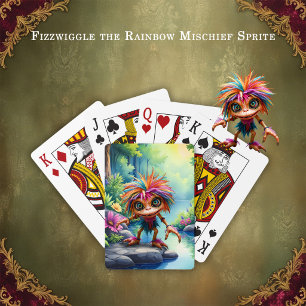 Fizzwiggle de Regenboog Schelmenstreek Sprite. Pokerkaarten