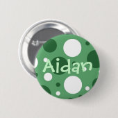 Fizzy Blauwgroen Ronde Button 5,7 Cm (Voorkant /achterkant)