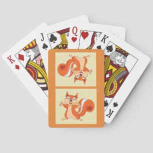 Fizzy de speelse eekhoorn pokerkaarten