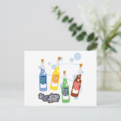 Fizzy Lifting Drink Grafisch Briefkaart (Staand voorkant)