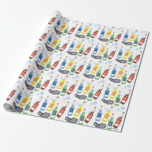 Fizzy Lifting Drink Grafisch Cadeaupapier (Uitgerold)