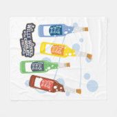 Fizzy Lifting Drink Grafisch Fleece Deken (Voorkant (Horizontaal))