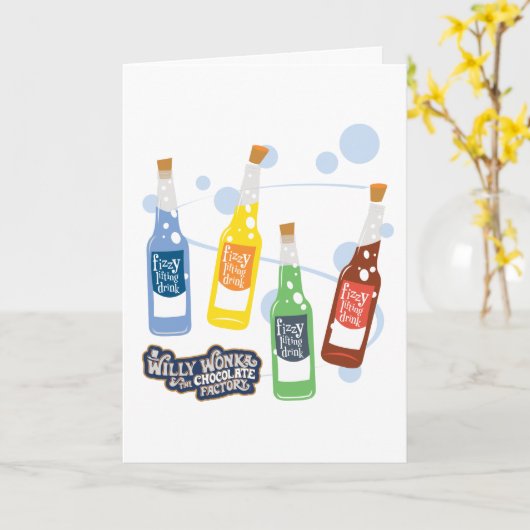 Fizzy Lifting Drink Grafisch Kaart (Gele Bloem)