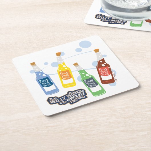 Fizzy Lifting Drink Grafisch Kartonnen Onderzetters (Schuin)