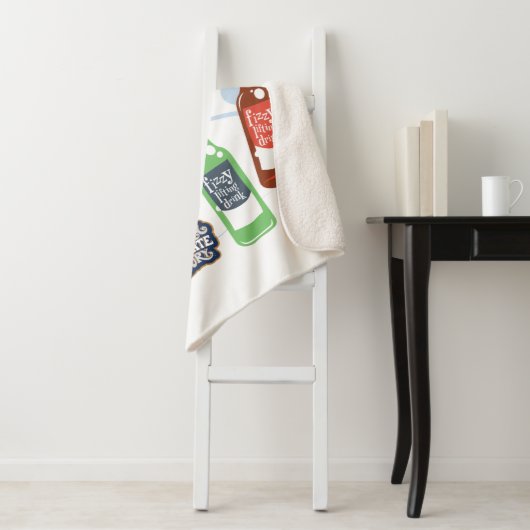 Fizzy Lifting Drink Grafisch Sherpa Deken (In situ)