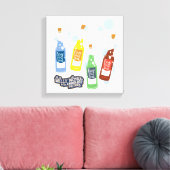 Fizzy Lifting Drink Graphic Canvas Afdruk (Insitu (Woonkamer))