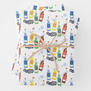 Fizzy Lifting Drink Graphic Inpakpapier Vel