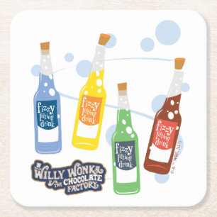Fizzy Lifting Drink Graphic Kartonnen Onderzetters
