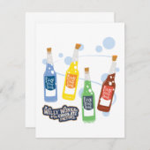 Fizzy Lifting Drink Graphic Notitiekaartje (Voorkant / Achterkant)