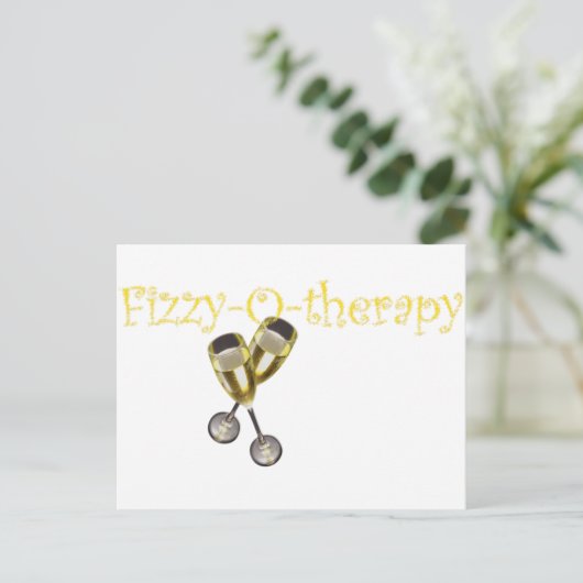Fizzy-O-therapie Briefkaart (Staand voorkant)