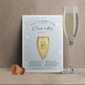 Fizzy Pop | Champagne Glass Rehearsal Dinner Kaart