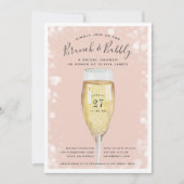 Fizzy Pop | Uitnodiging Vrijgezellenfeest Brunch (Voorkant)