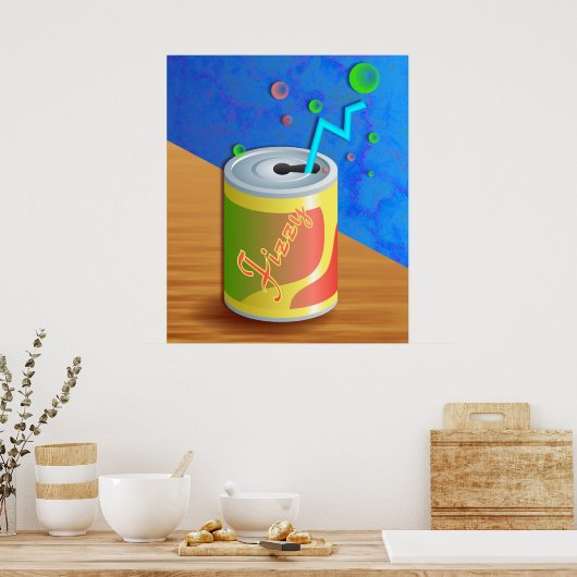 Fizzy Soda Drink Poster (Keuken)