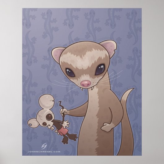 Fizzy The Ferret Poster (Voorkant)