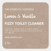 Fizzy toilet reiniging bom labels (Voorkant)
