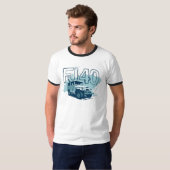 FJ40 Landcruiser Shirt Blauwgroen grafisch Shirt (Voorkant volledig)