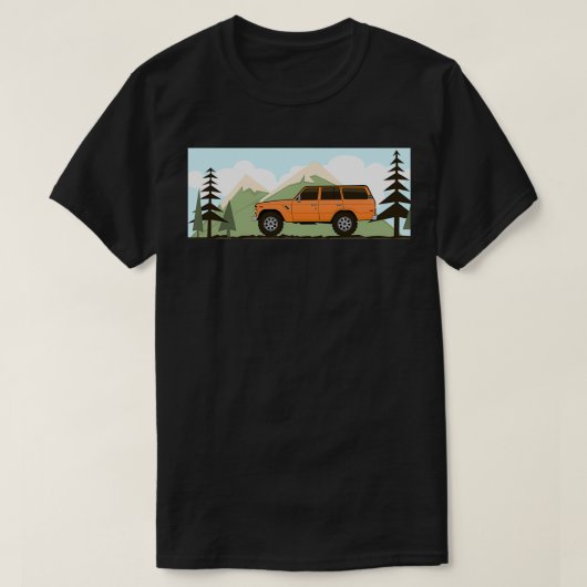 Fj60 Land Cruiser retro T-shirt (Design voorkant)