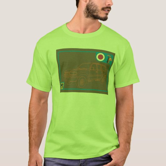 FJ80 Land Cruiser T-shirt (Voorkant)