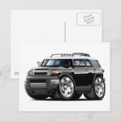 Fj Cruiser Black Car Briefkaart (Voorkant / Achterkant)