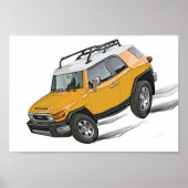 Fj Cruiser cartoon poster (Voorkant)