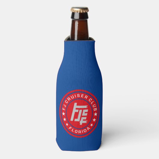 FJ Cruiser Club - 12oz Koelbox zwart - Voodoo Flesjeskoeler (Fles Voorkant)