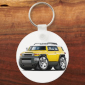 Fj Cruiser Gele Auto Sleutelhanger (Voorkant)